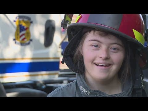 Experiencing what it's like to be a firefighter for a day