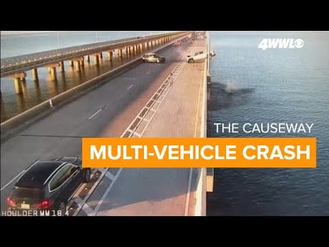 Caught on Camera: Multi-vehicle crash on Causeway