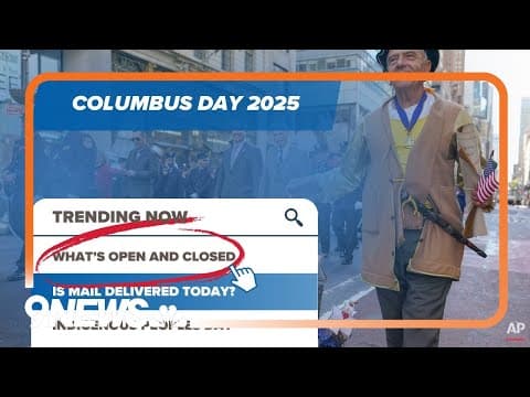 Columbus Day 2025 | What's open? Banks, mail, stores and more