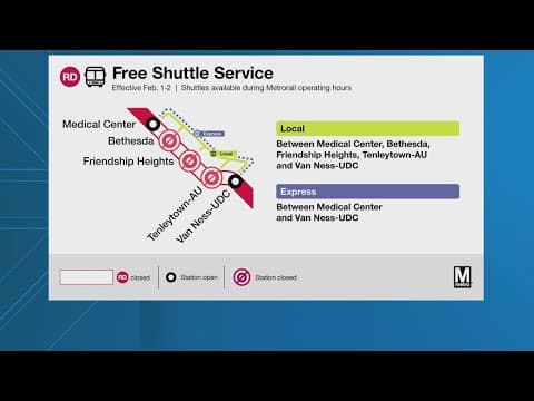 Buses to replace Red Line trains for some stops this weekend
