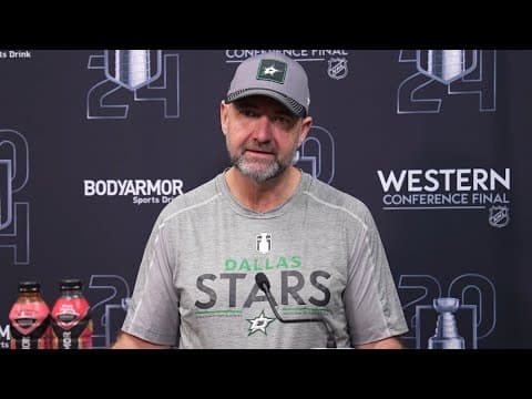 Stars vs. Oilers | Pete DeBoer practice interview 5.21.24