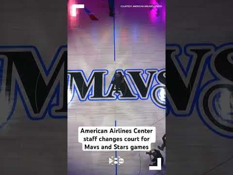 American Airlines Center staff changes court for Mavs and Stars games