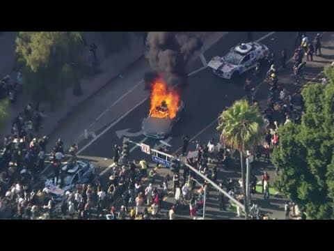 Protests are ongoing in Los Angeles as 700 Marines are sent to quell the unrest