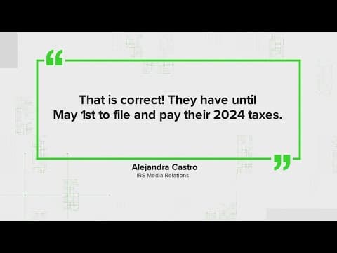 Yes, all Florida taxpayers have a May 1 extension to file due to hurricanes