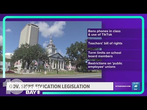 DeSantis signs 5 bills relating to Florida's education