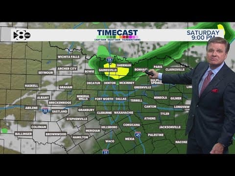 DFW Weather: Storms expected Saturday night in North Texas