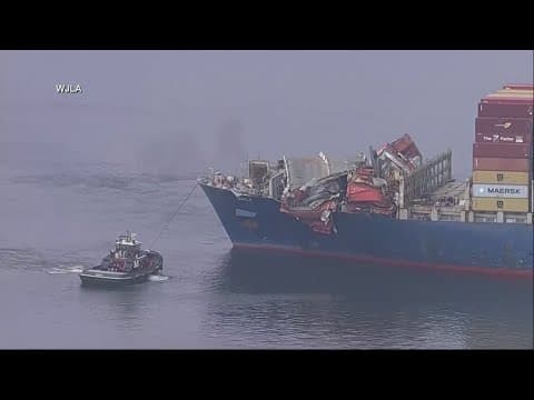 Container ship removed 8 weeks after Francis Scott Key Bridge crash in Baltimore