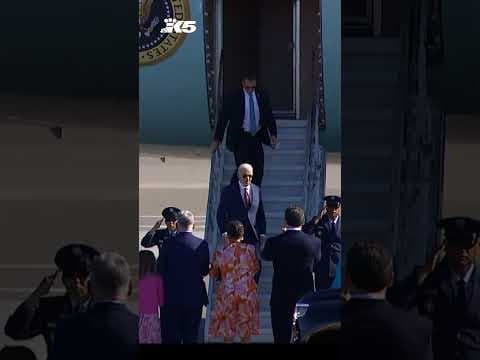 President Joe Biden arrives in Seattle for campaign visit