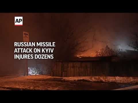 Russian missile attack on Kyiv injures dozens
