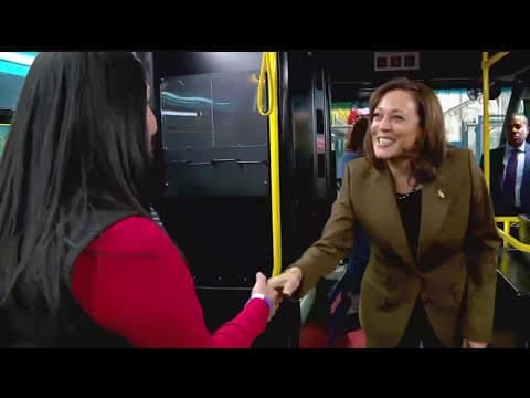 VP Kamala Harris stops in St. Cloud to discuss electric vehicles