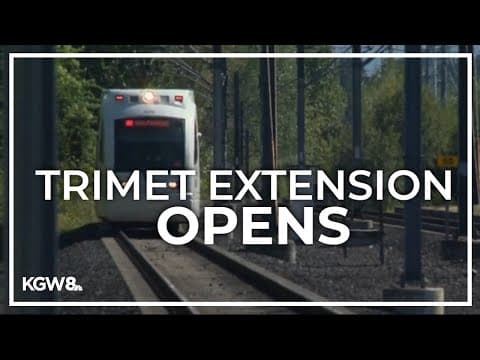 TriMet's MAX Red Line from Portland airport to Hillsboro officially opens