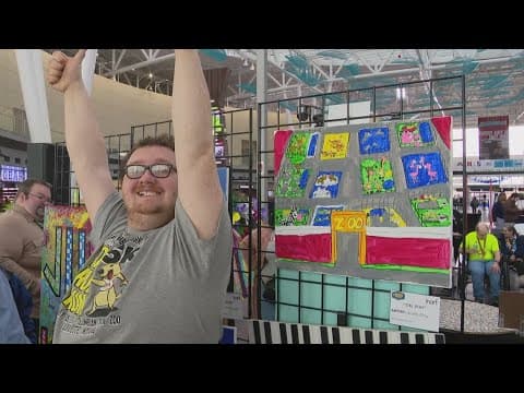 Inspiring Indiana | Airport exhibit features artists with disabilities