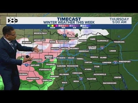 DFW Weather: New snow, sleet forecast for North Texas - full timeline, totals