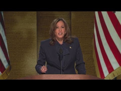 VP Kamala Harris accepts Democratic nomination for president
