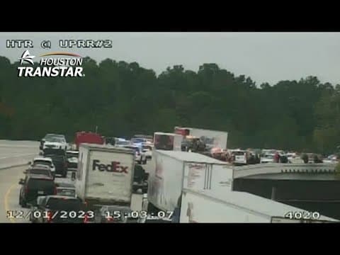 Chase in north Harris County ends in crash on Hardy Toll Road