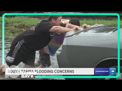 When will the South Tampa flood relief project begin?