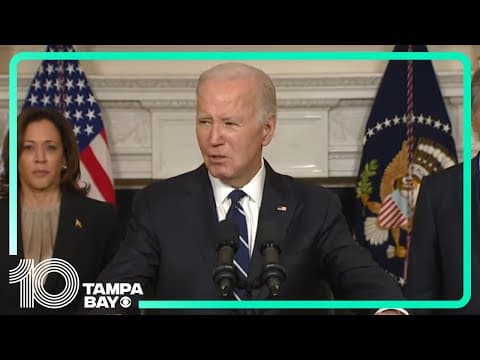 Biden speaks on violence in Israel