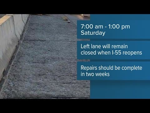 I-55 prepares for first complete closure to make repairs