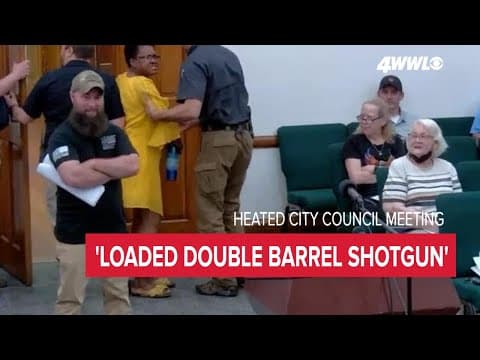 Watch: Heated exchange between Bogalusa mayor and councilmember he claims threatened his life with s