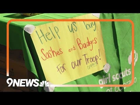 Refugee Girl Scouts from Africa and the Middle East hoping to sell enough cookies to buy new uniform