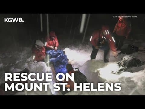 Snowmobilers survive dramatic avalanche on Mount St. Helens thanks to quick rescue