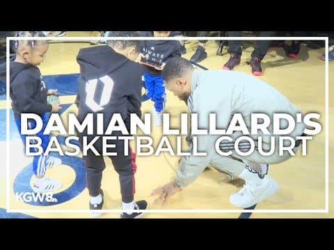Adidas dedicates basketball court to Damian Lillard first time in company history