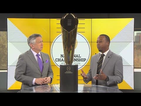 College Football Playoff national championship trophy makes stop at KHOU 11