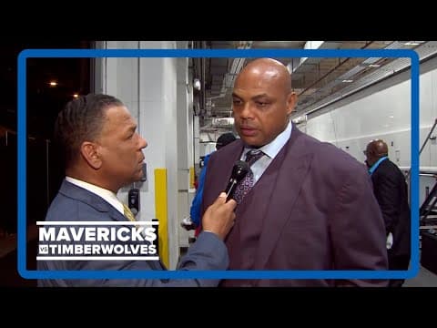 Charles Barkley talks Mavs-Timberwolves Game 5 with WFAA's Joe Trahan