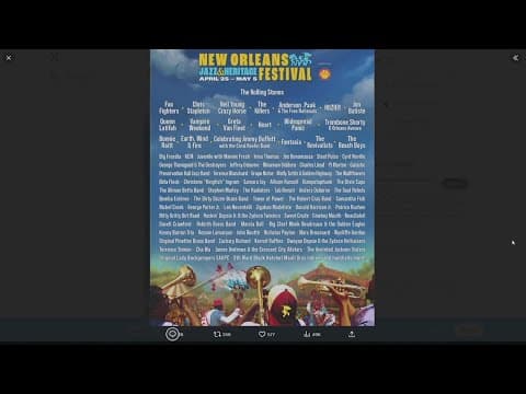 2024 Jazz Fest lineup: Earth Wind and Fire, Foo Fighters, Vampire Weekend, Neil Young join The Rolli