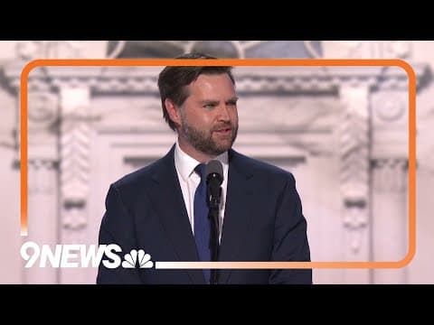 JD Vance officially accepts GOP nomination for Vice President