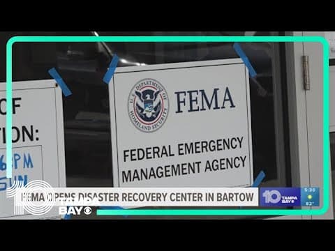 Polk County hurricane victims welcome arrival of FEMA recovery center in Bartow