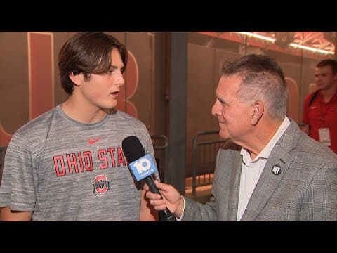 Julian Sayin discusses victory against Ohio University