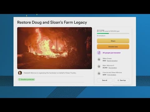 GoFundMe for Virginia farm family who lost livestock, equipment during barn fire