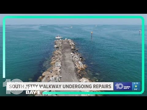 Crews set to begin repairs on South Jetty Beach walkway following Hurricane Debby