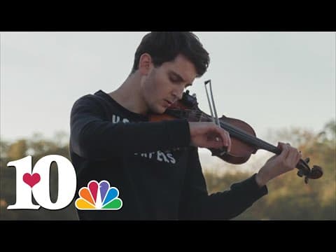 Ukrainian 'magnifies love' through his violin
