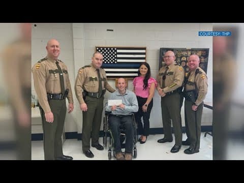 Nonprofit gifts THP trooper who was shot on the job with $50K