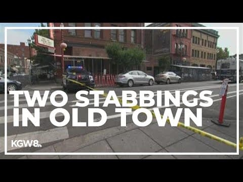 Two separate deadly stabbings in Old Town; two suspects arrested and charged with murder