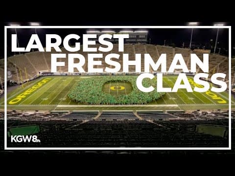 University of Oregon welcomes its largest freshman class