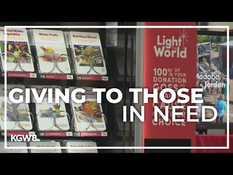 Giving Machines in Washington Square Mall provide unique way to donate to those in need