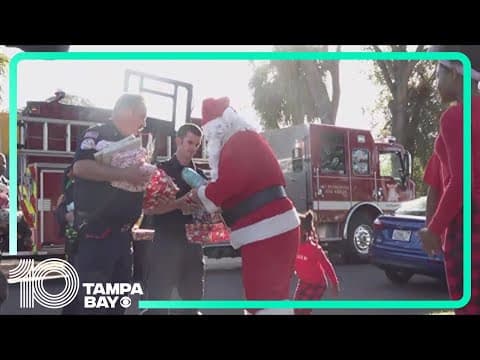 St. Pete firefighters donate presents to families who lost everything in fires