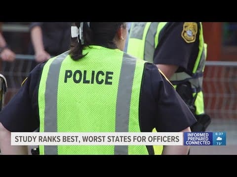 New study ranks best, worst states to be in law enforcement