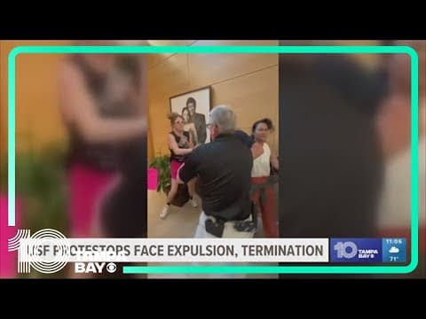 Arrested USF protestors say they're facing expulsion, termination