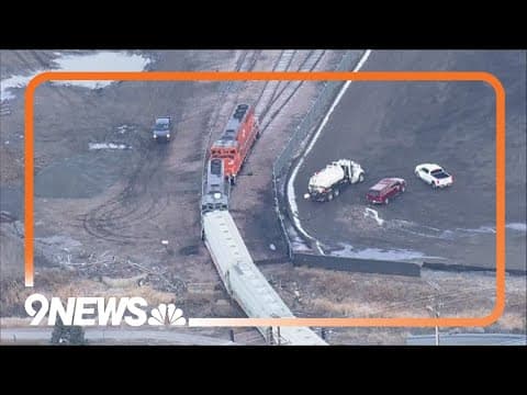 Train derailment, fuel leak in Loveland