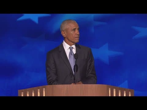 Former President Obama hits the campaign trail for Kamala Harris