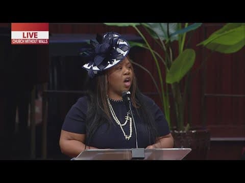 Former Houston Mayor Sylvester Turner's daughter speaks at his funeral