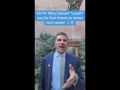10/14: Why Denver *could* see its first freeze or snow next week! 🥶❄️
