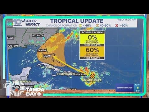 Tracking the Tropics: National Hurricane Center has increasing chances for tropical system