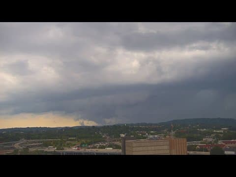 WATCH: Spinning clouds move over Knoxville