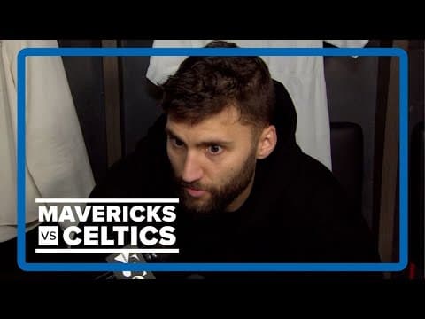 NBA Finals: Maxi Kleber gives locker room interview after Game 5 loss to the Boston Celtics