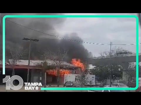 Car wash catches on fire in South Tampa